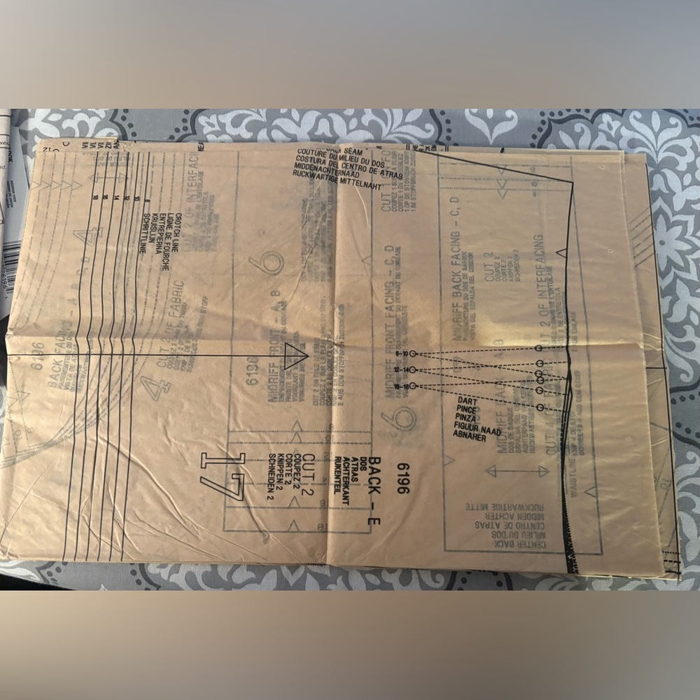NWT Newlook 6196 Sewing Pattern - Picture 6 of 6